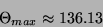 \begin{displaymath}
\Theta_{min}\approx44.45\end{displaymath}