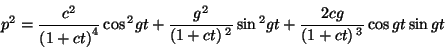 \begin{displaymath}
\left\Vert \dot{\overrightarrow{a}}\right\Vert Â²=\sqrt{pÃÂ²+uÃÂ²}\end{displaymath}